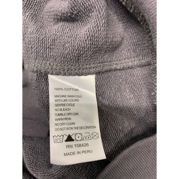 Leallo Pullover Round Neck Gray S Women's A53 - Picture 6 of 6